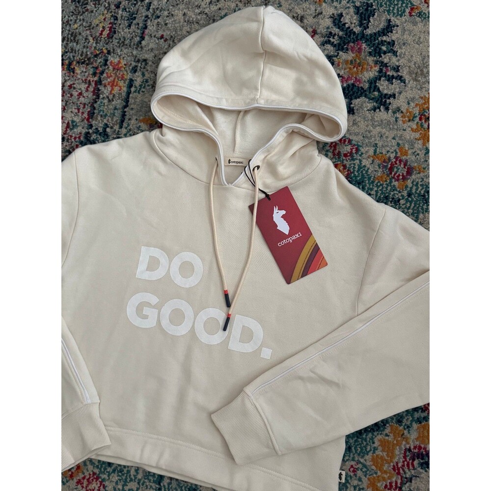 NEW Cotopaxi Do Good Organic Crop Sweatshirt in Bone Women's XS